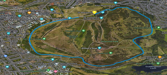 Parkrun map